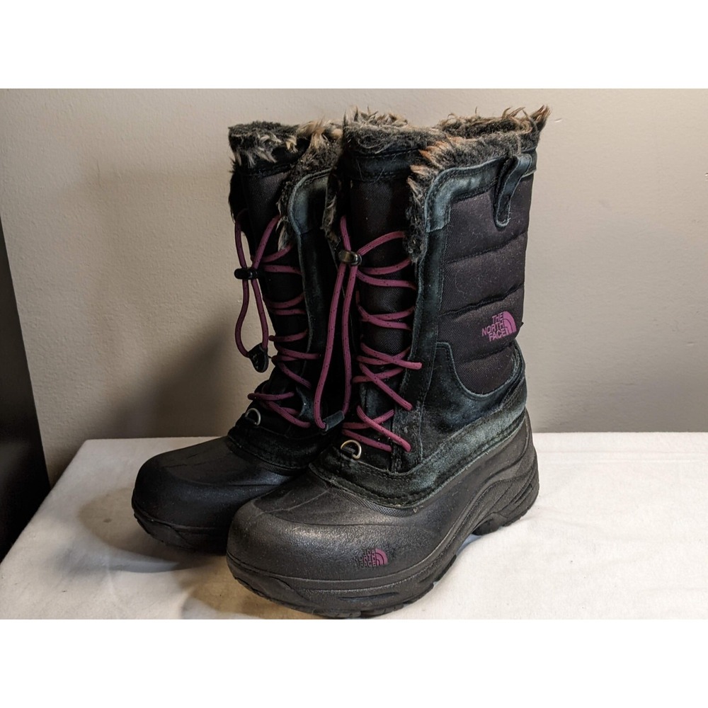 The North Face Faux Fur Womens Girls Winter Snow Boots Size US 7 Pink‎ - Picture 2 of 6